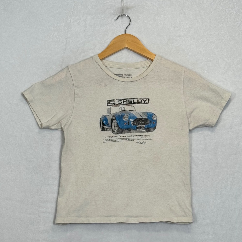 Shelby Cream Graphic Cobra T-Shirt Small